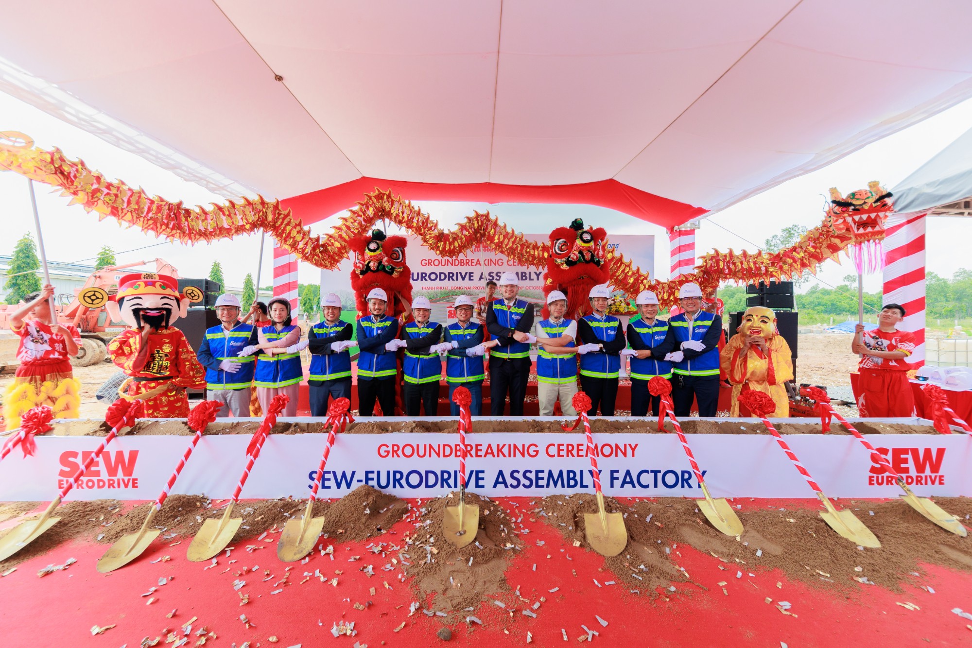 Groundbreaking Ceremony of Sew – EuroDrive in Thanh Phu Industrial Park