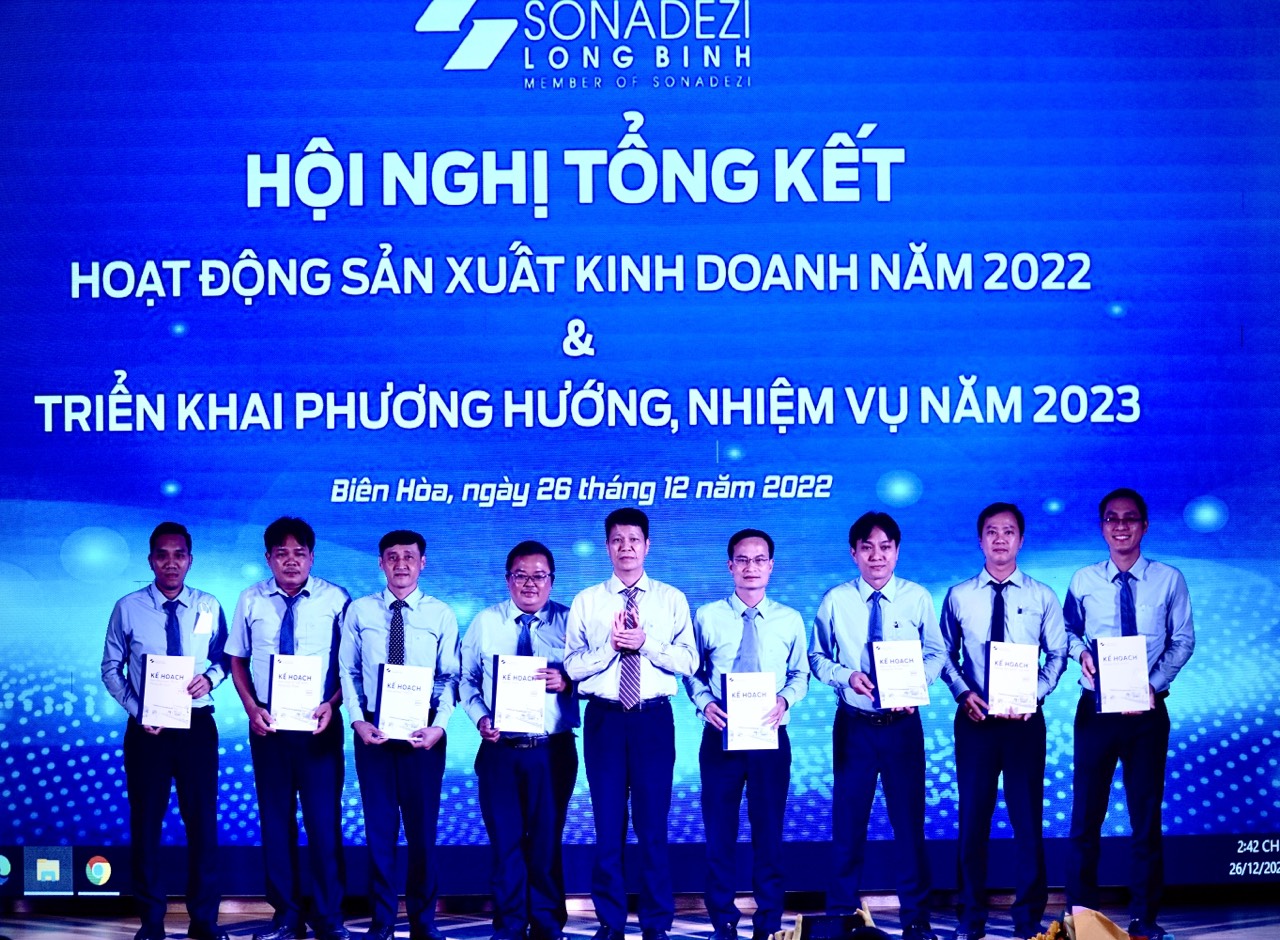 Sonadezi Long Bình tổ chức Hội nghị tổng kết hoạt động sản xuất kinh doanh năm 2022 và triển khai phương hướng nhiệm vụ năm 2023